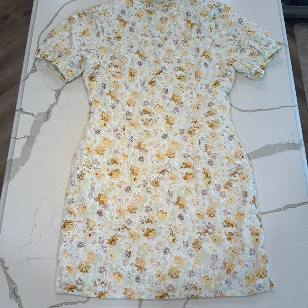 Free the Roses Yellow Roses Dress size S - Picture 5 of 9